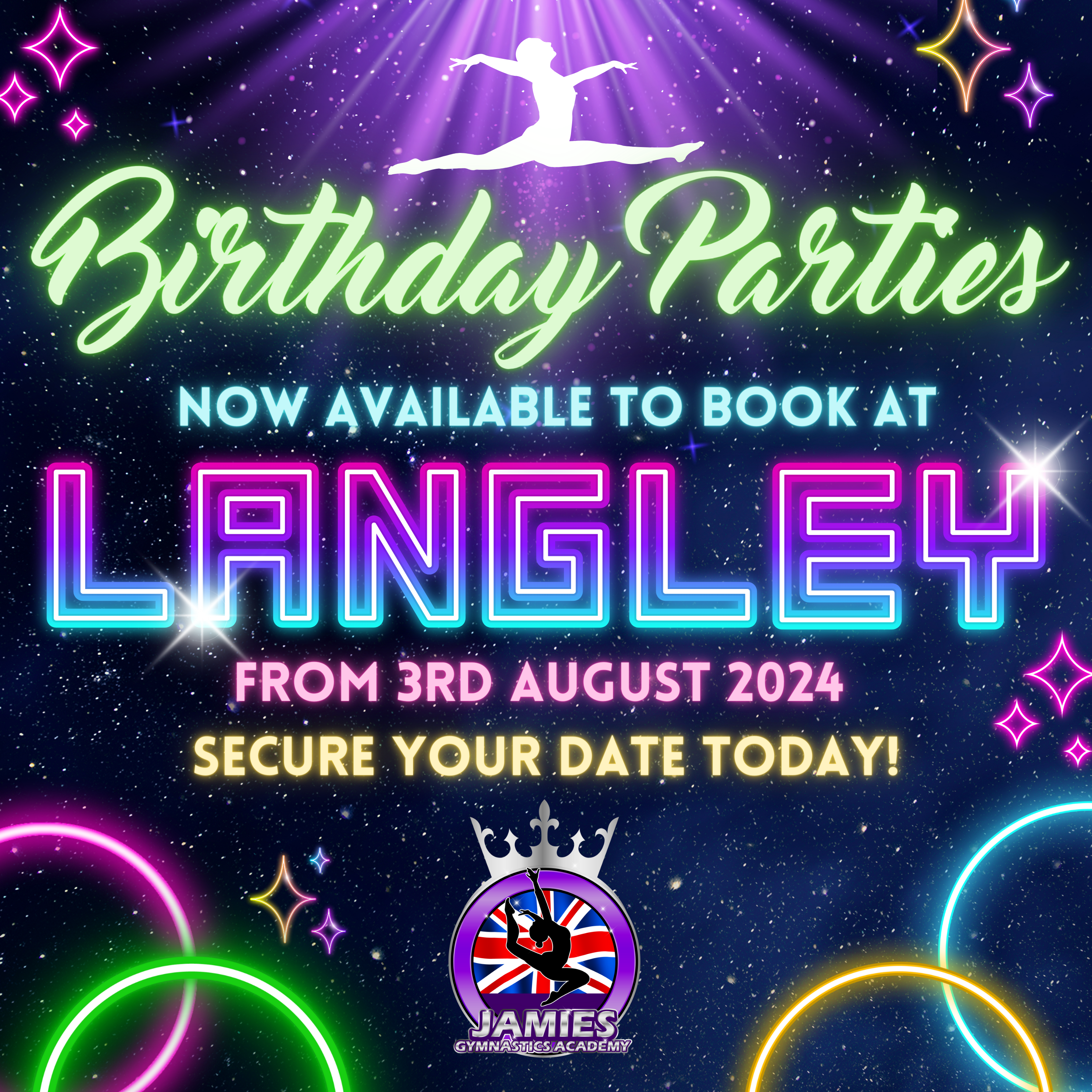 Birthday Parties now at Langley!!